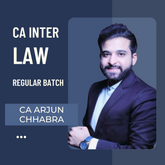 CA Inter Law | Law Regular Batch By CS LLM Arjun Chhabra | For Jan 26 & May 26 Exams